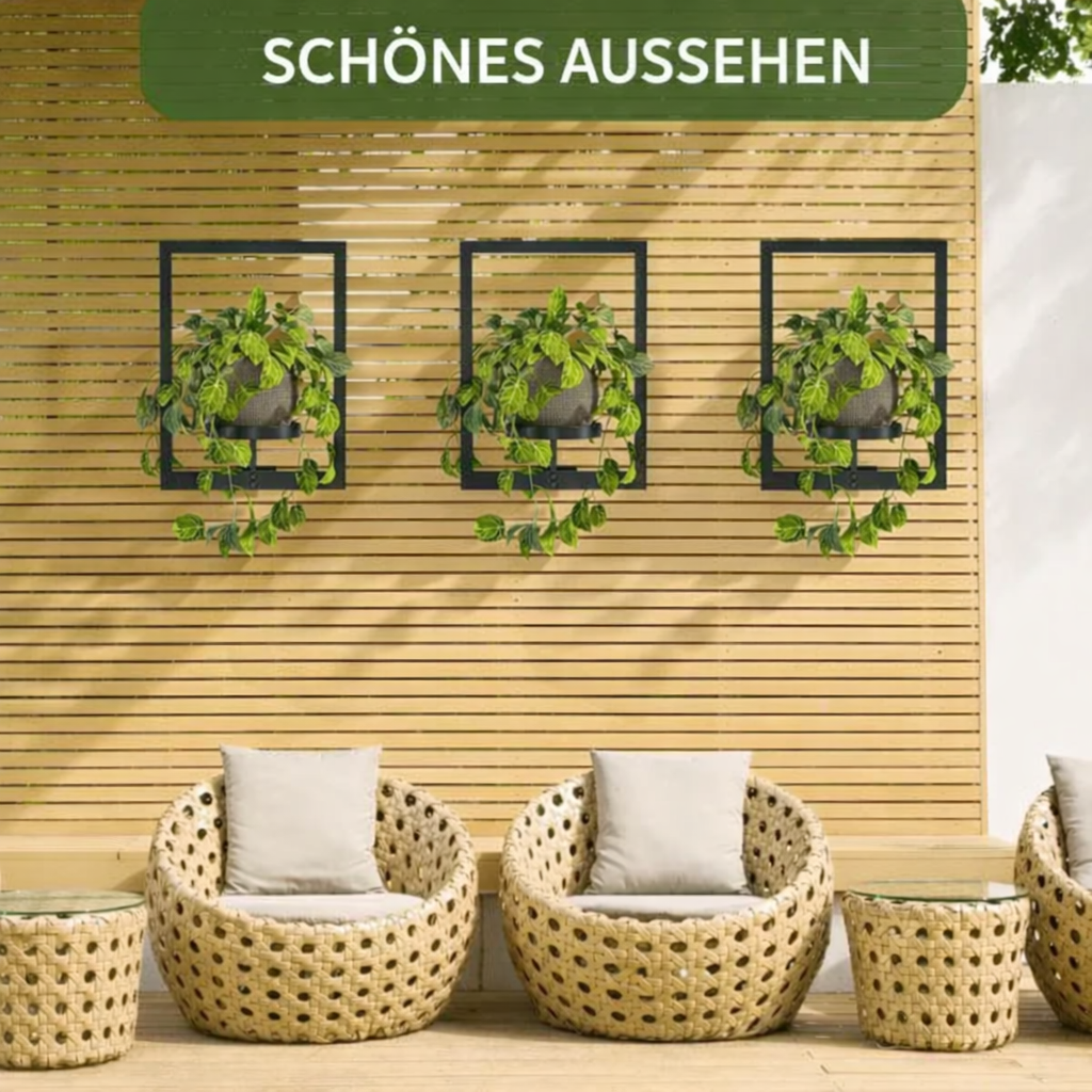 Wall Plant Holder | Contemporary Metal Design | Space-Saving & Versatile