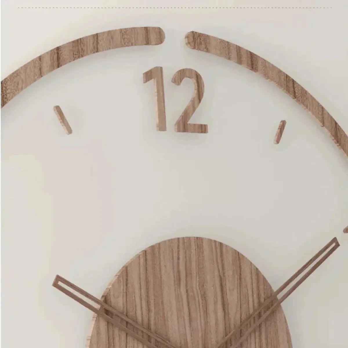 Wall Clock in Scandinavian Design | Silent Quartz Movement