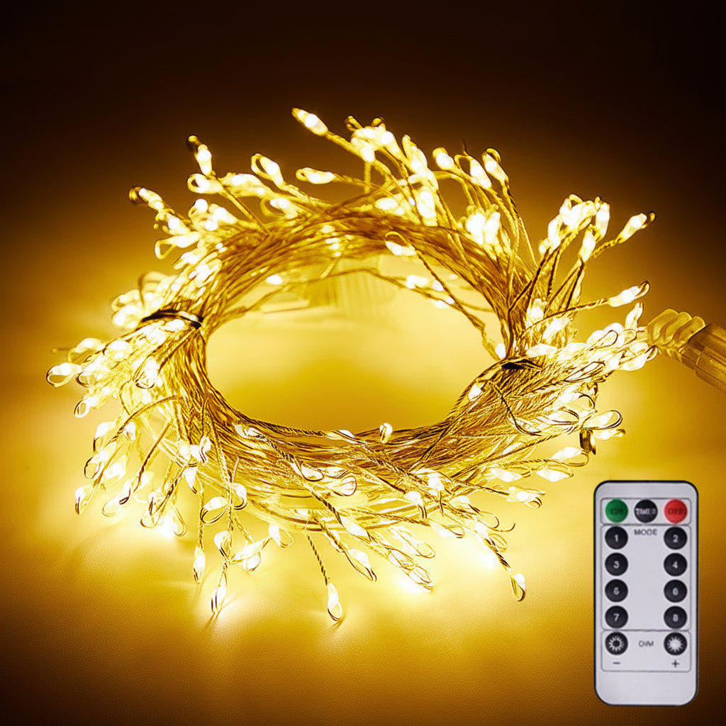 Warm White USB Fairy Lights on Flexible Copper Wire