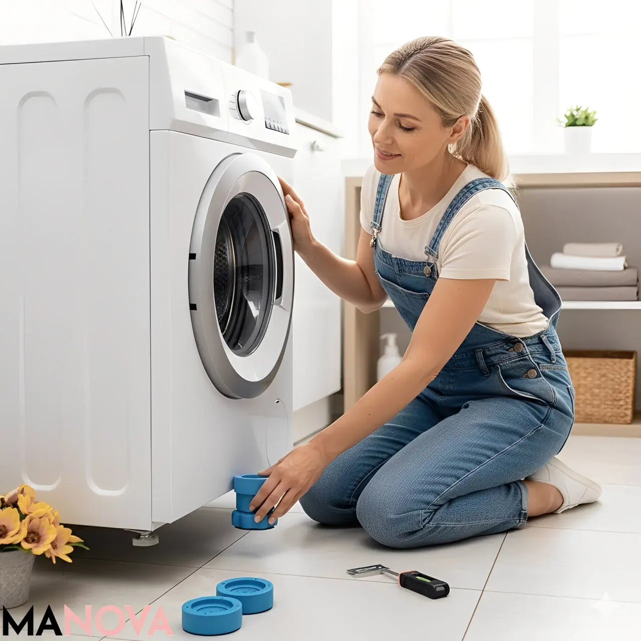 Washing Machine Anti-Vibration Stand - Noise and Vibration Dampening