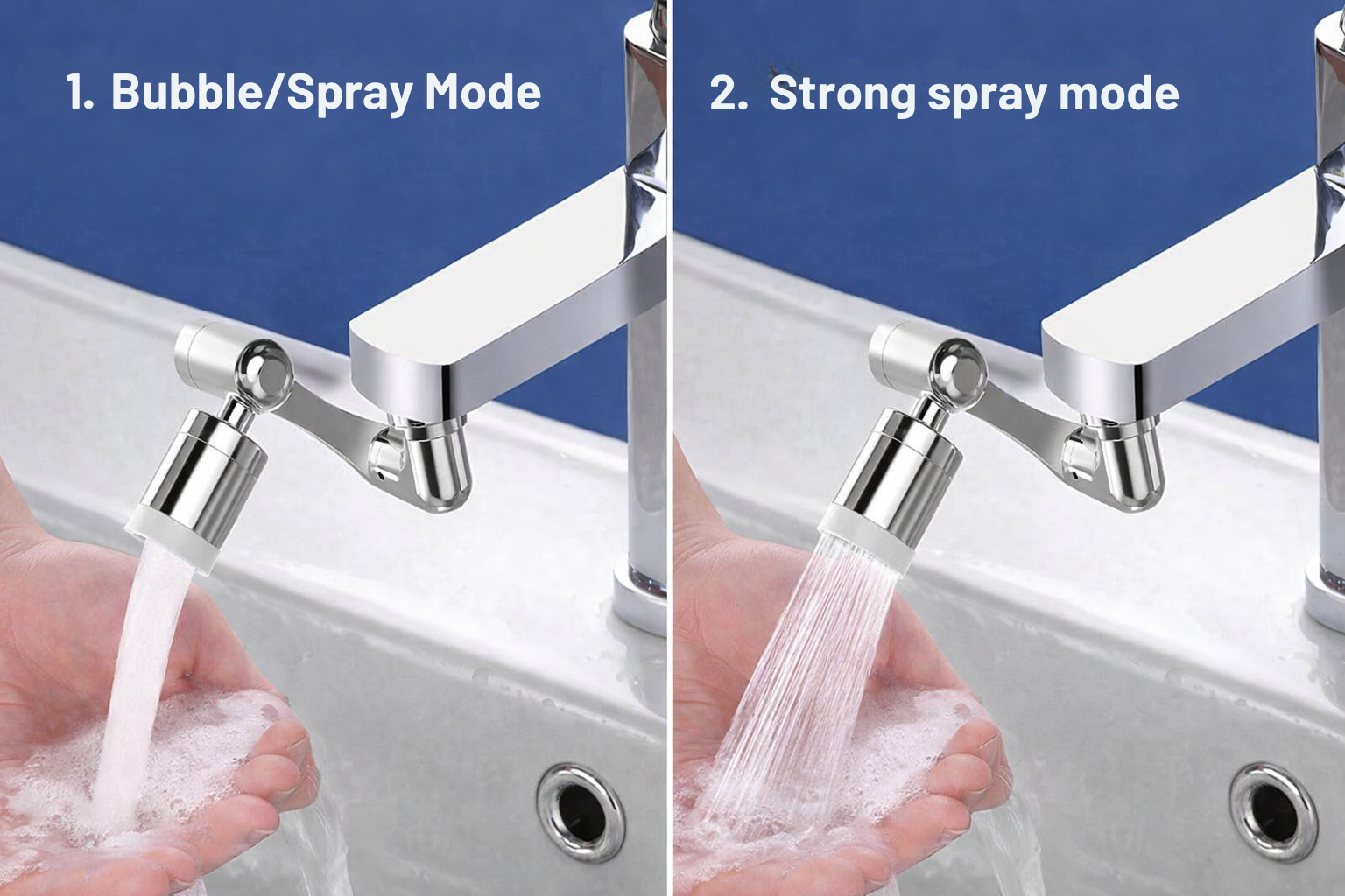 Faucet Extender with 1080° Swivel | Dual Water Modes | FlexFlow
