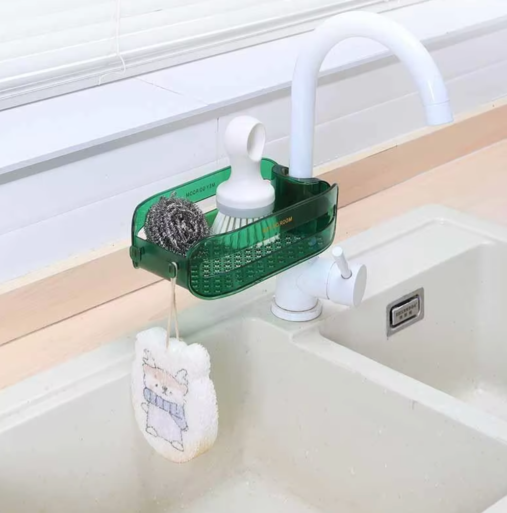 Faucet Organizer with Tool-Free Clamp | Non-Slip | AquaClip