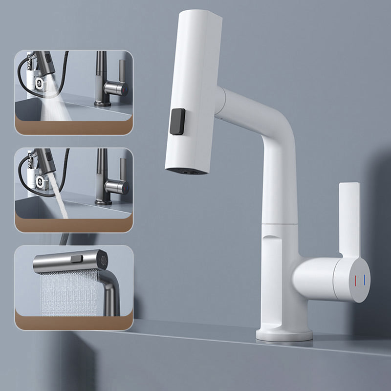Retractable Faucet with 360° Rotation | LED Temperature Display | 5 Spray Modes