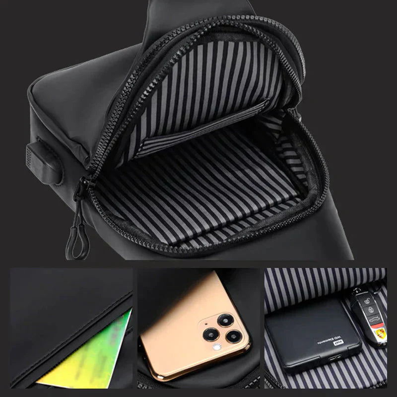 Water-Resistant Security Sling Bag for Everyday Adventures