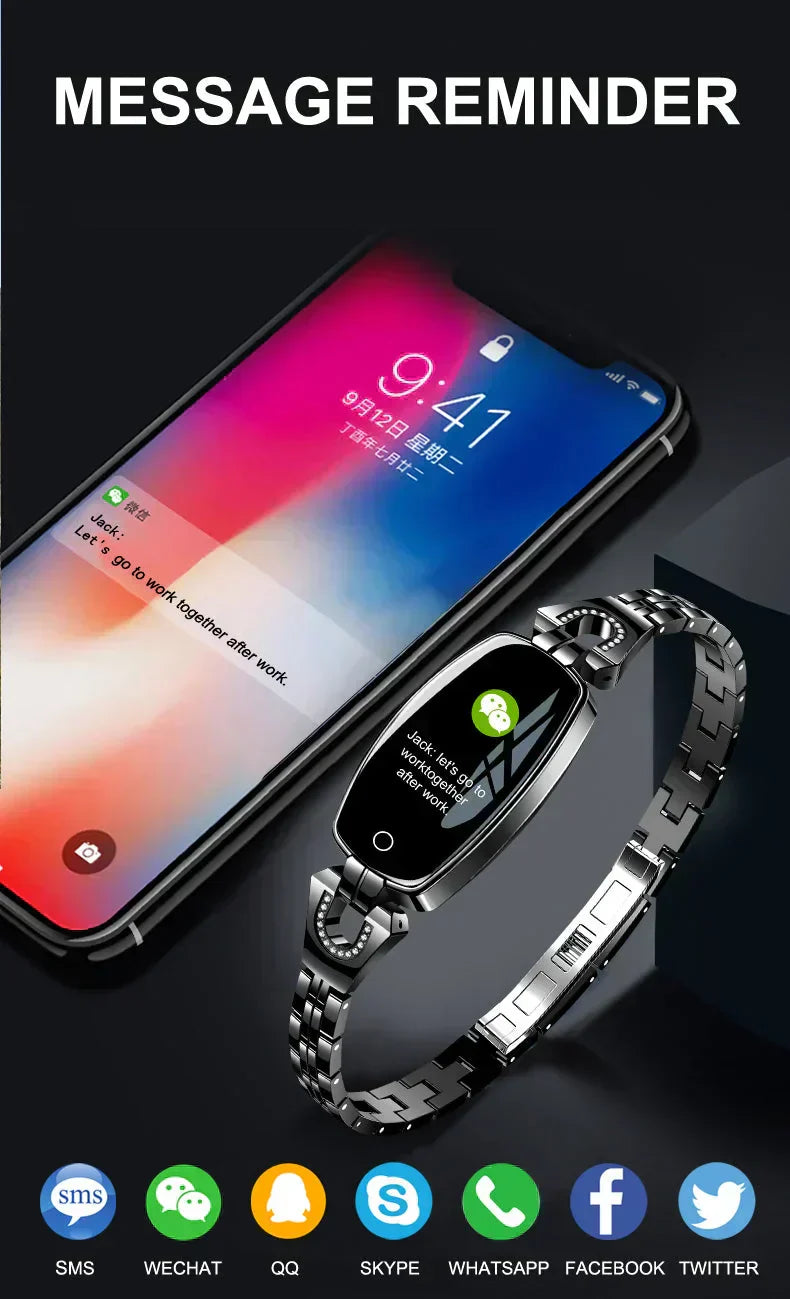 Stylish Waterproof Activity Band with Heart Rate Monitoring for Women