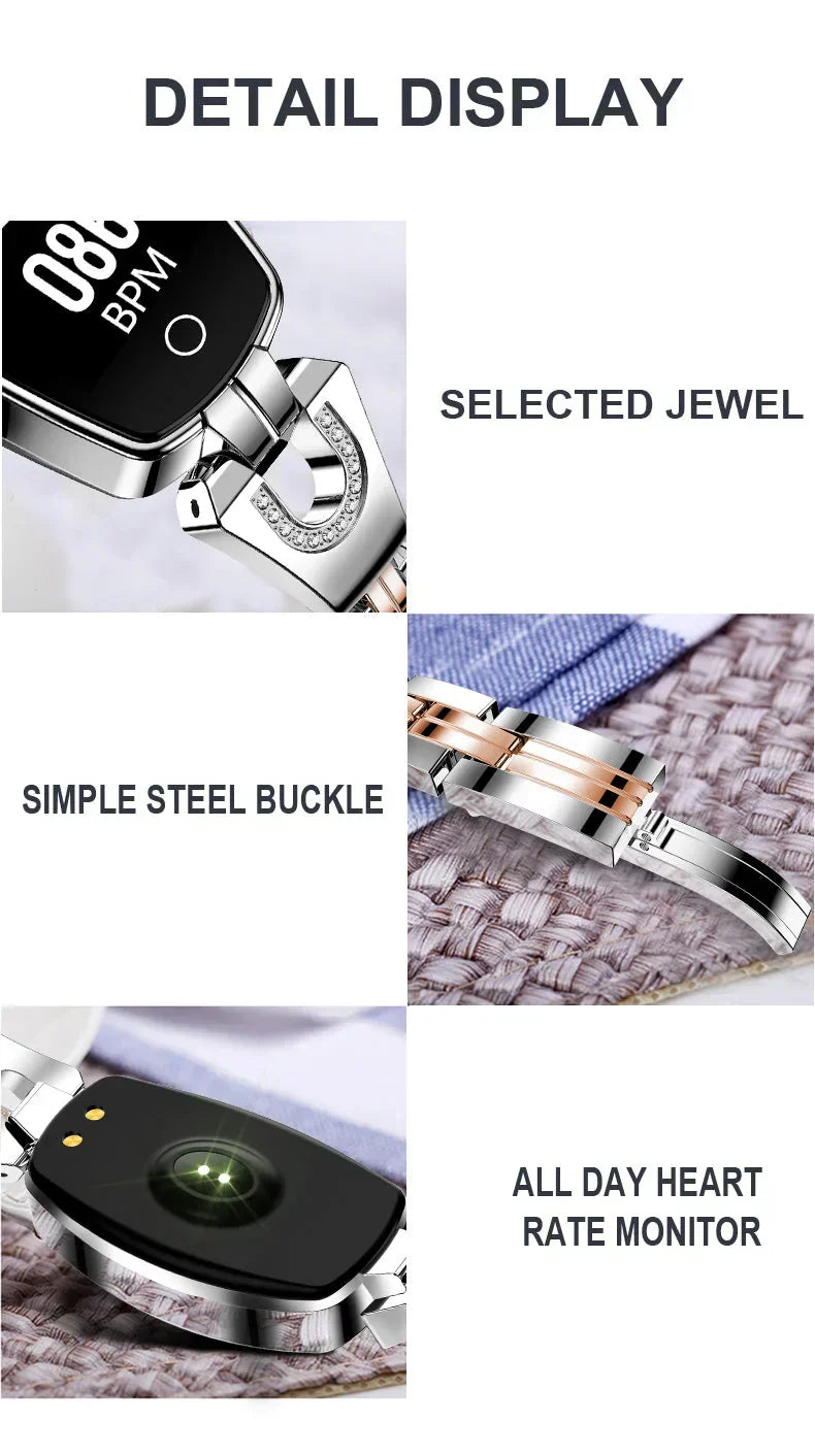 Stylish Waterproof Activity Band with Heart Rate Monitoring for Women