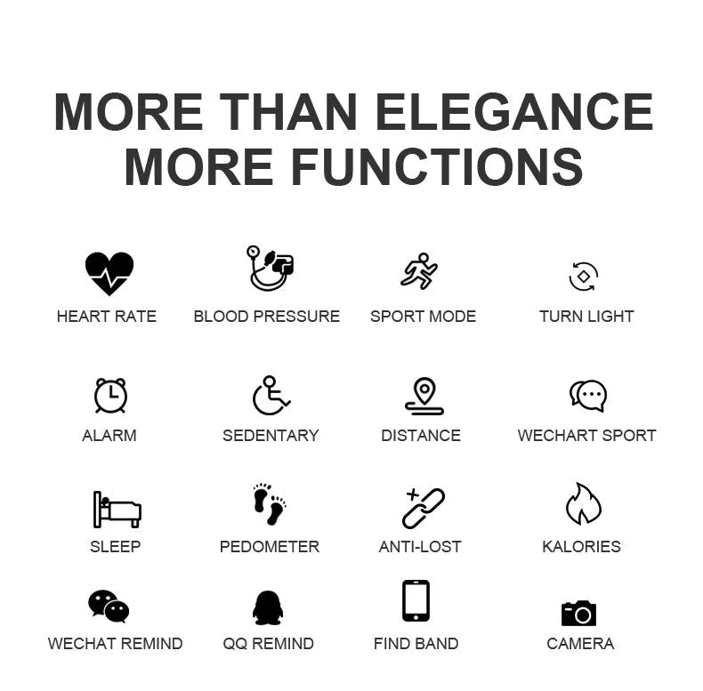 Stylish Waterproof Activity Band with Heart Rate Monitoring for Women