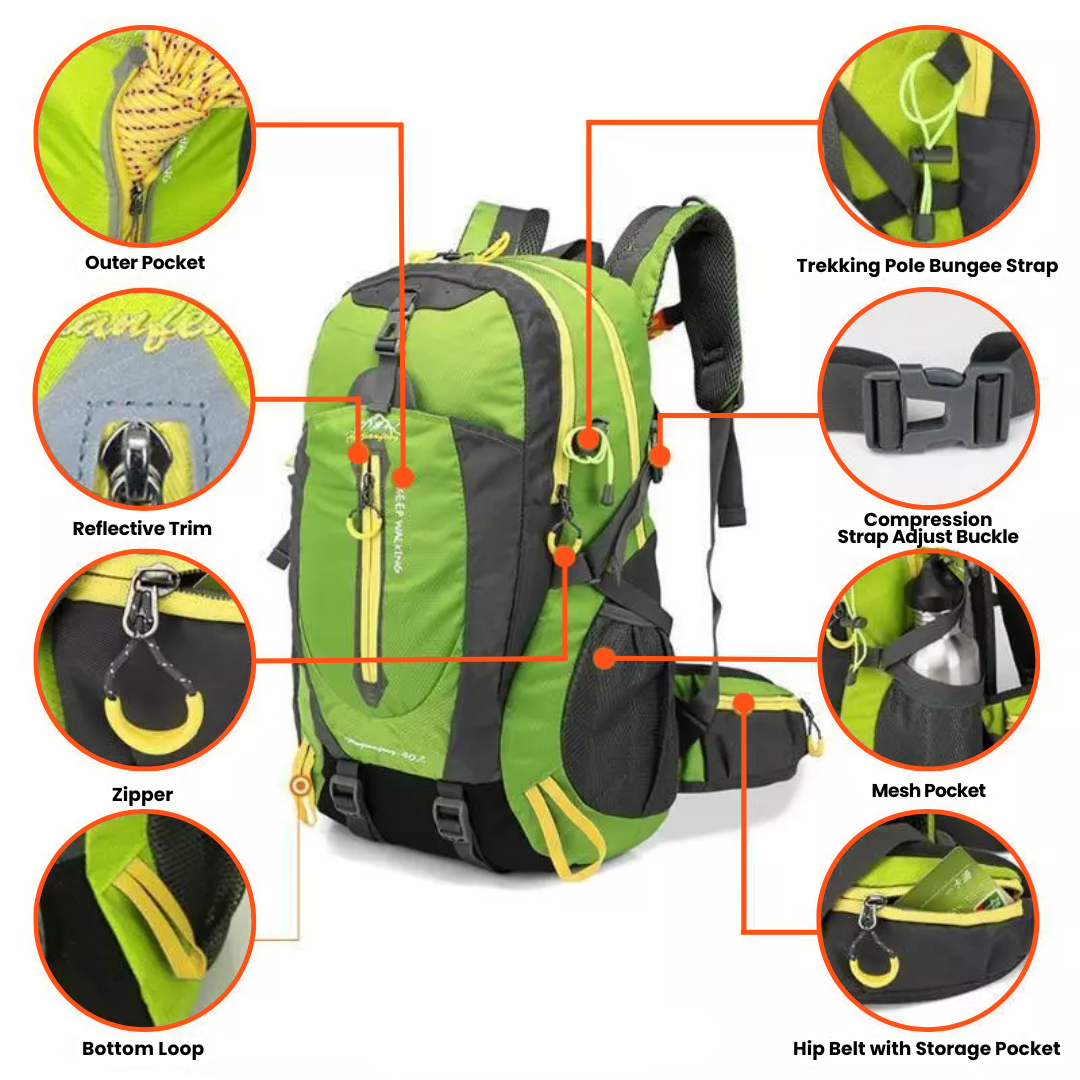 Ultimate Outdoor Backpack – 40L Waterproof & Lightweight