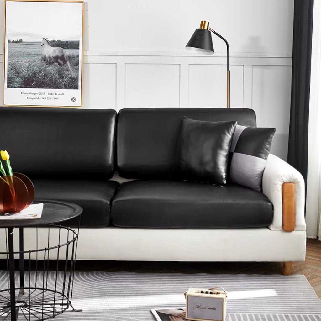 Water-Resistant Sofa Cushion Protector in Stretchable PU Leather