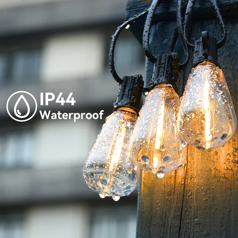 All-Weather LED String Lights for Outdoor Ambiance