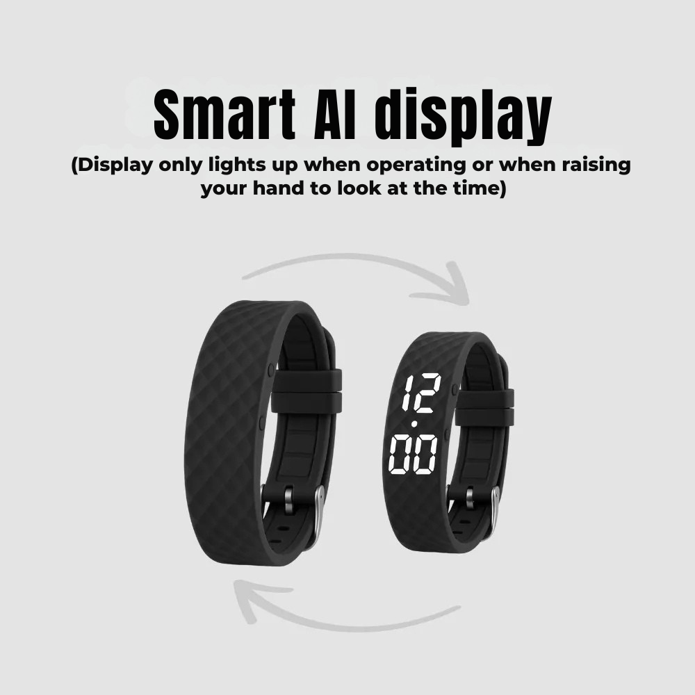 Alarm Clock | Silent Wake-Up without Sound | Adjustable Brightness