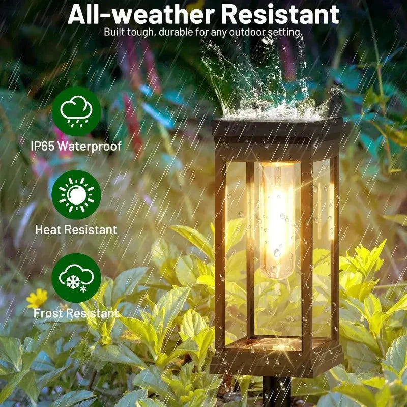 Garden Path Lights with Automatic Dusk Sensor – Weather Resistant