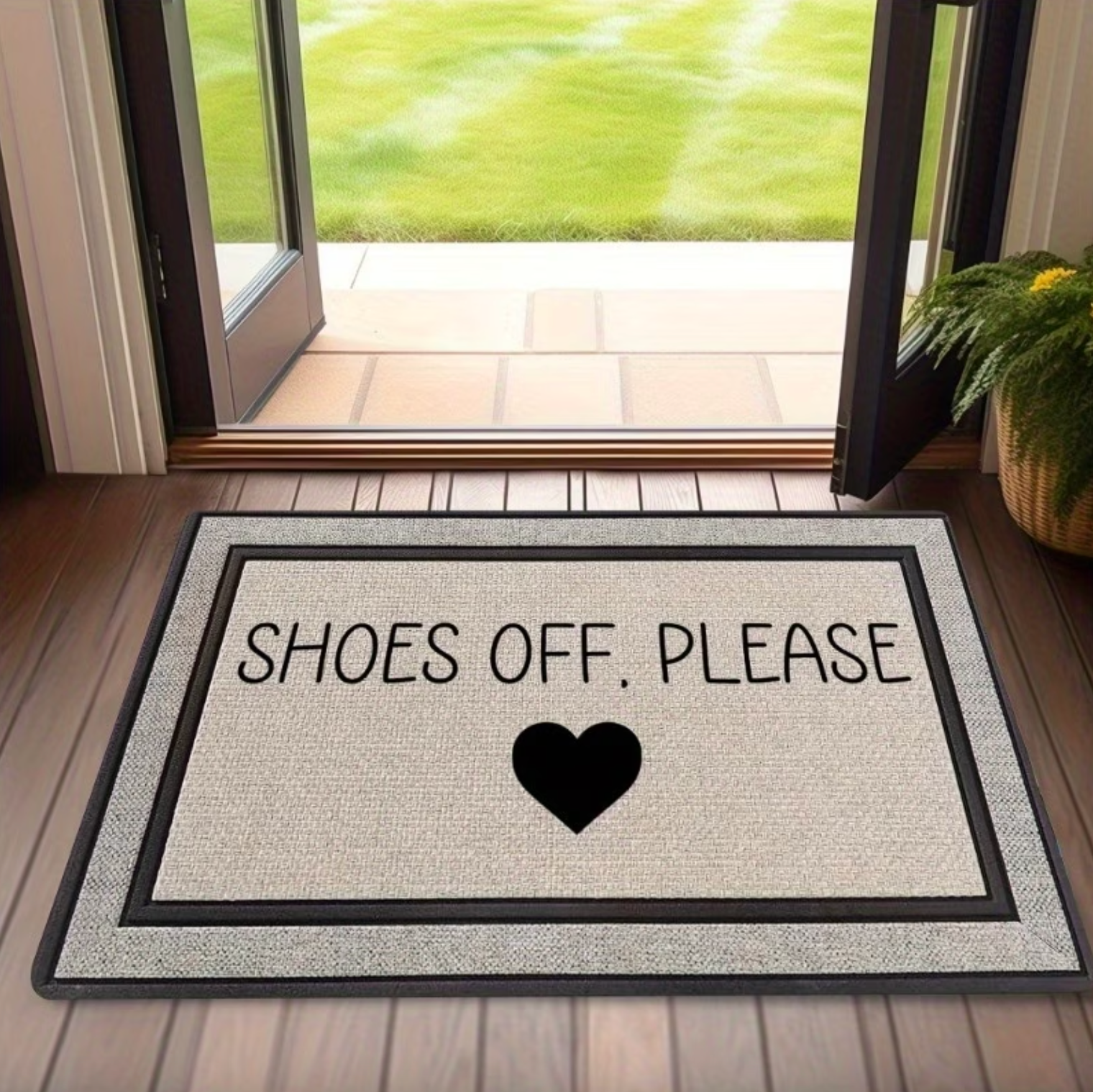 Stylish Indoor Welcome Mat with Non-Slip Backing