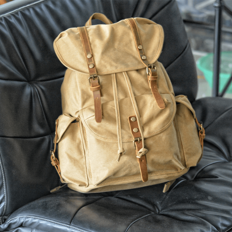 GearUp Adventure-Ready Canvas Backpack for Travel