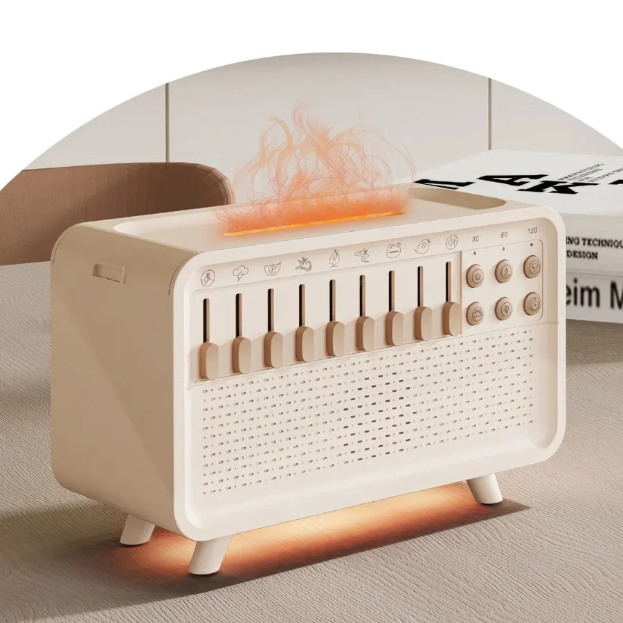 Tranquil Sound Machine with Humidifier, Night Light & Speaker