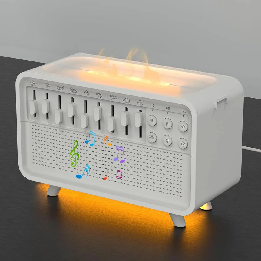 Tranquil Sound Machine with Humidifier, Night Light & Speaker