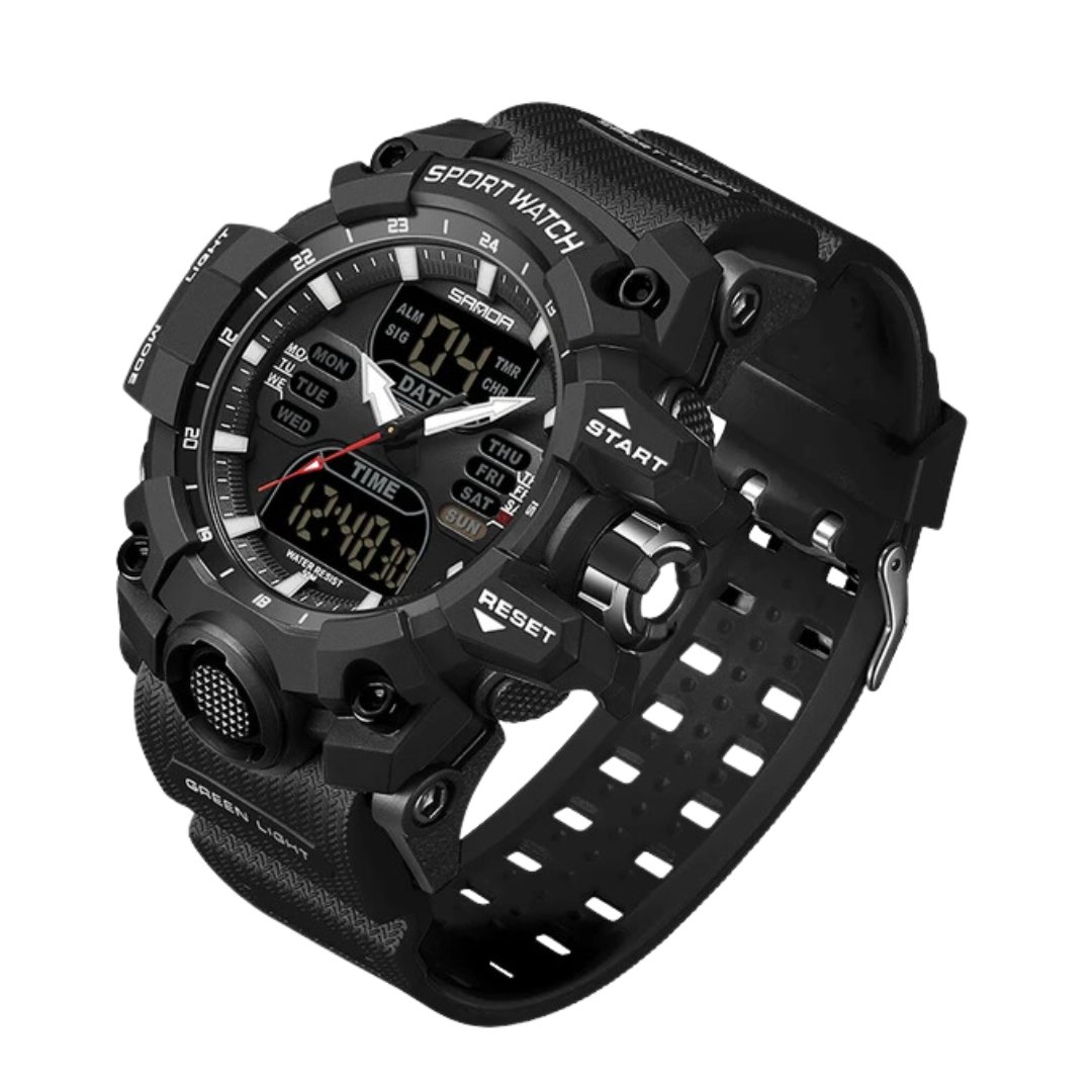 TrailBlazer – Durable Outdoor Digital Watch for Active Men