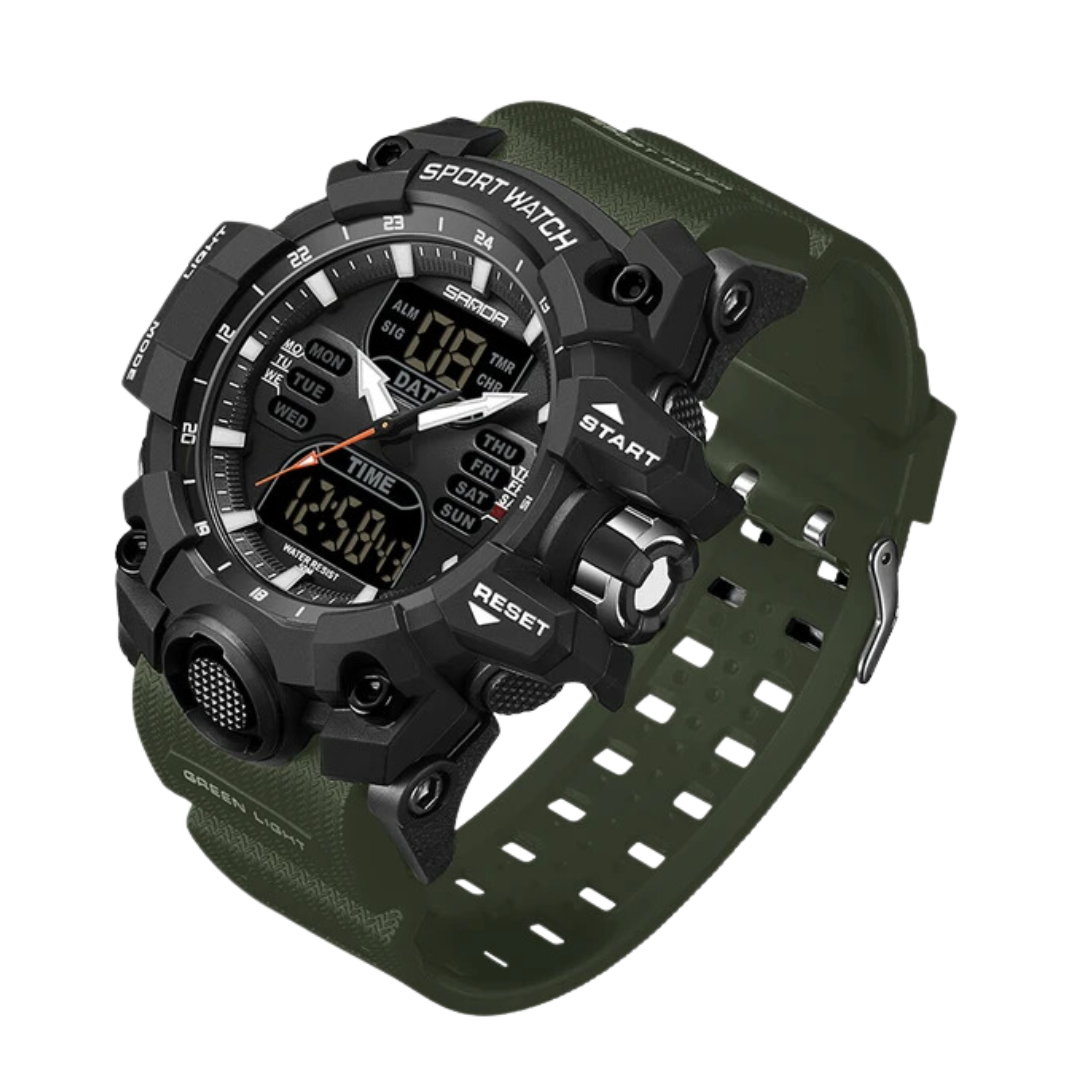 TrailBlazer – Durable Outdoor Digital Watch for Active Men