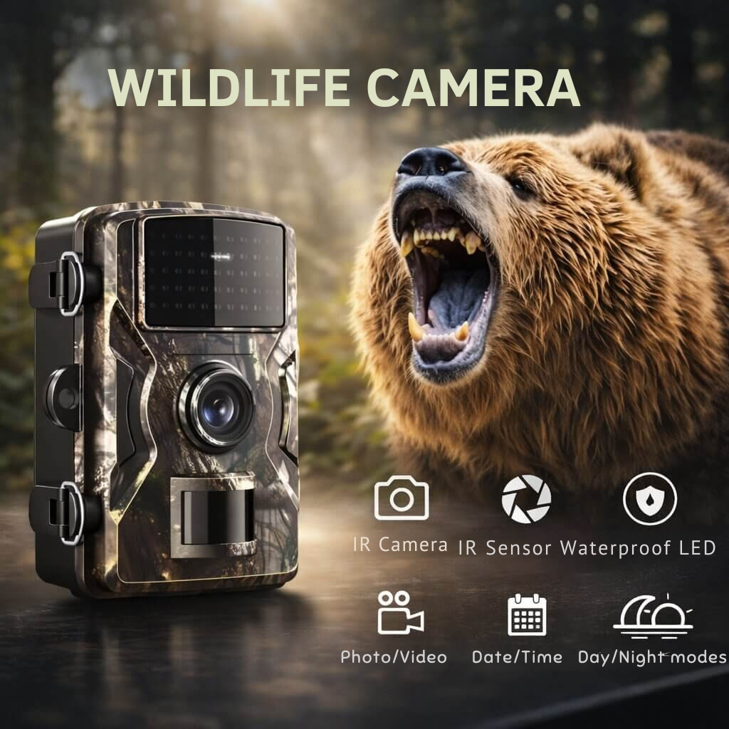 Trail Camera with Night Vision | Motion Sensor | Weatherproof