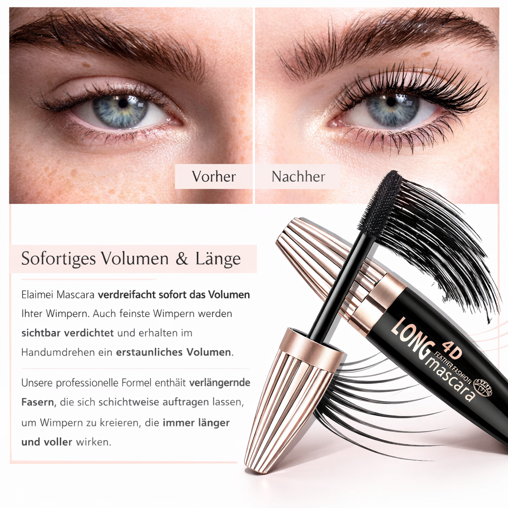 Eyelash Extension Mascara | Instant Length & Volume | Fiber Formula