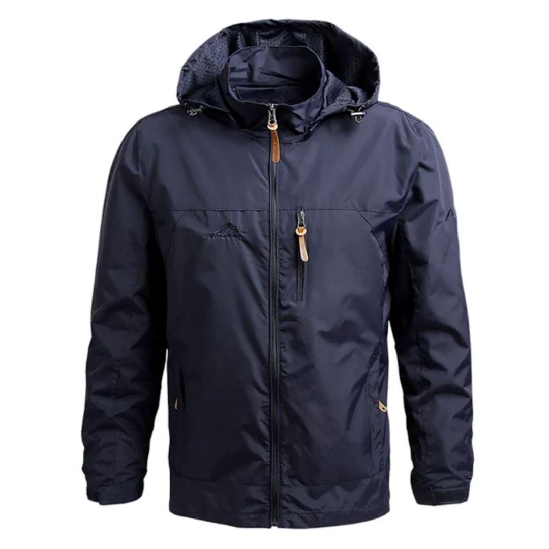 Essential Travel Jacket with Hood – Water-Resistant & Windproof