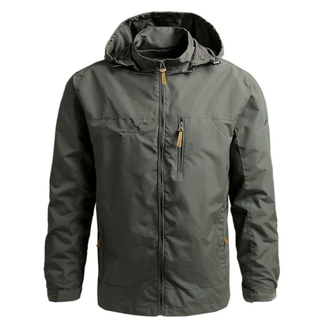 Essential Travel Jacket with Hood – Water-Resistant & Windproof