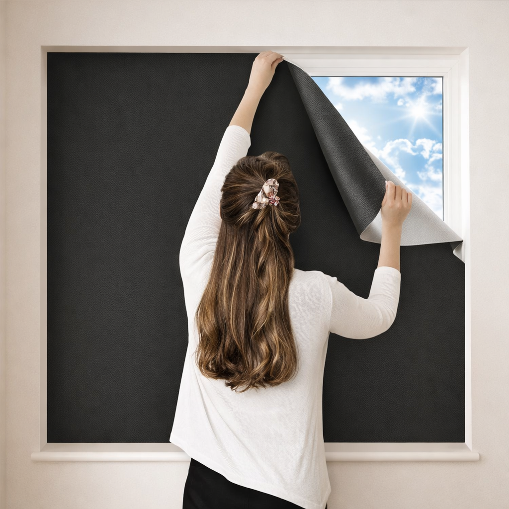 Customizable Matte Black Window Film for Total Light Control