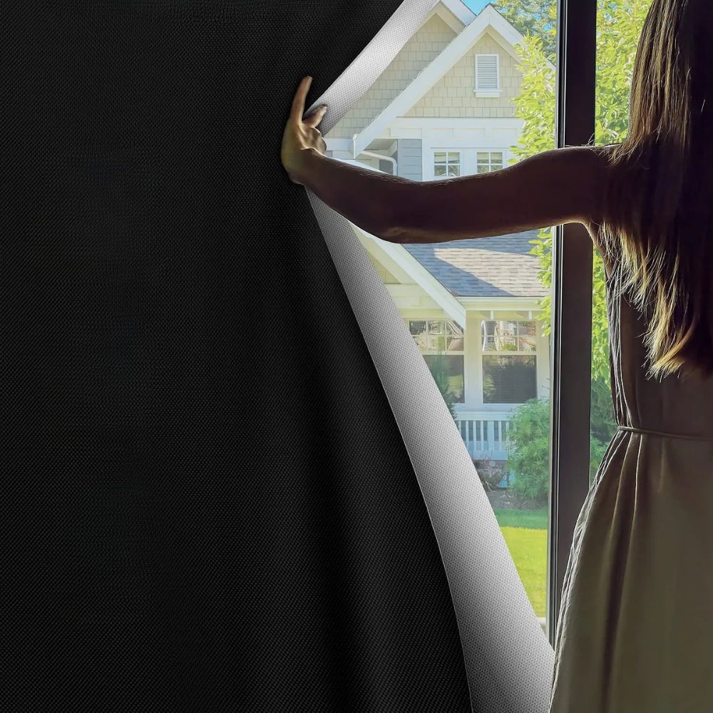 Customizable Matte Black Window Film for Total Light Control