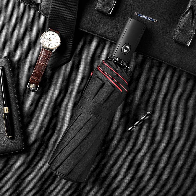 Compact Auto-Open Travel Umbrella with Wind Resistance