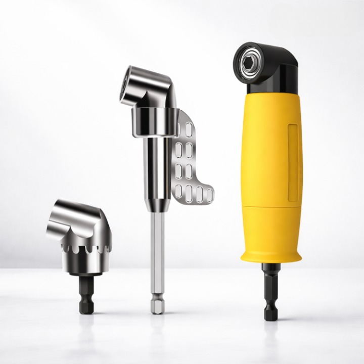 Angle Drill Adapter for Tight Spaces with Magnetic Bit Holder