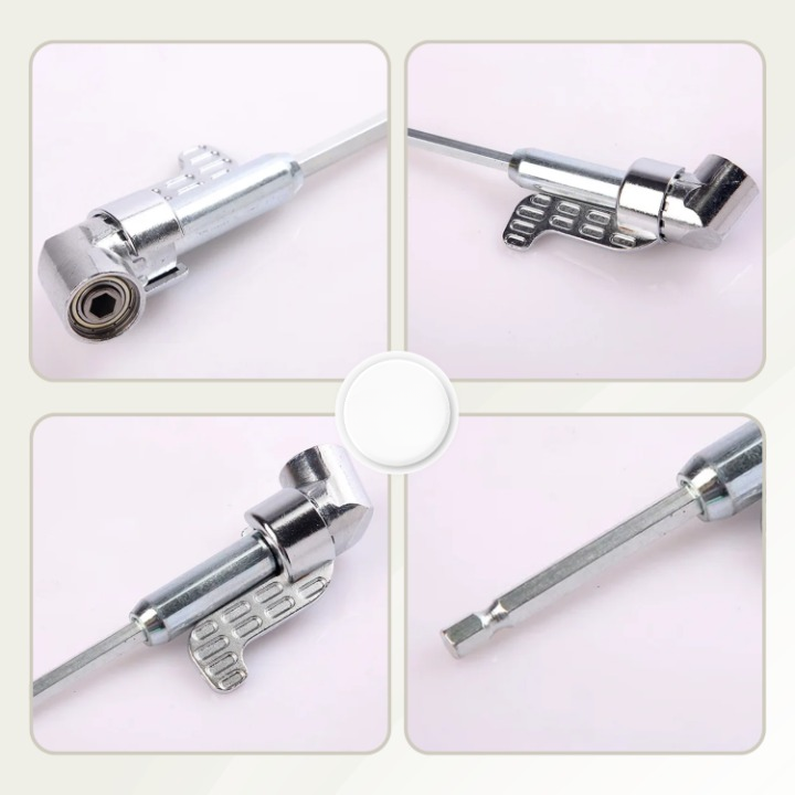 Angle Drill Adapter for Tight Spaces with Magnetic Bit Holder