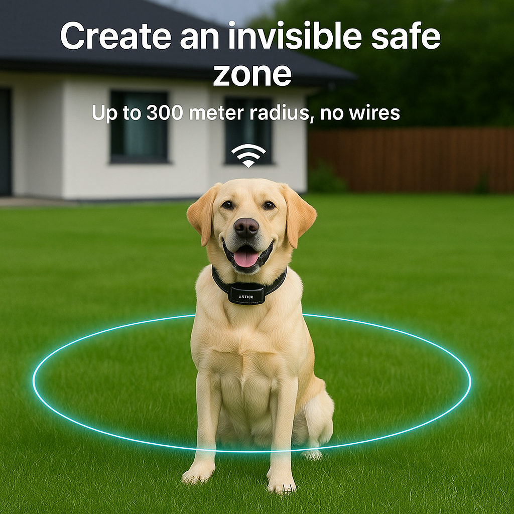 Smart Pet Boundary System with Training Collar - 2-in-1 Solution