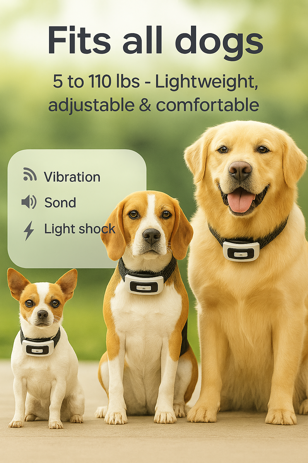 Smart Pet Boundary System with Training Collar - 2-in-1 Solution