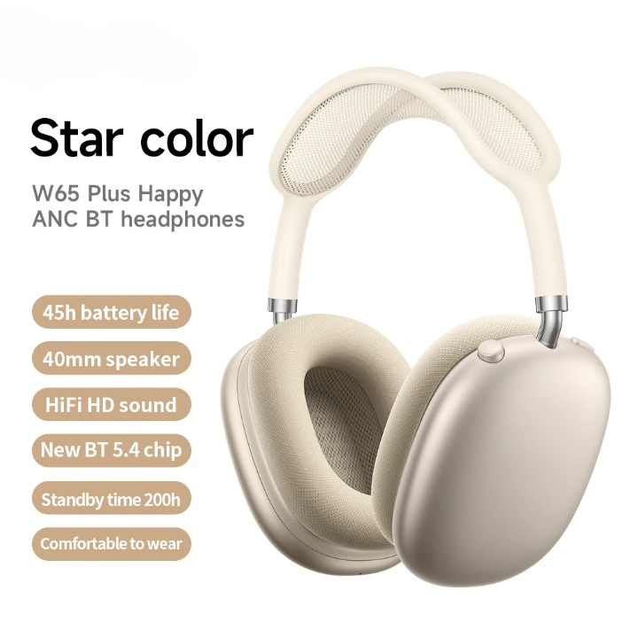 Bluetooth Over-Ear Headphones with ANC | Wireless, 45 Hours Battery