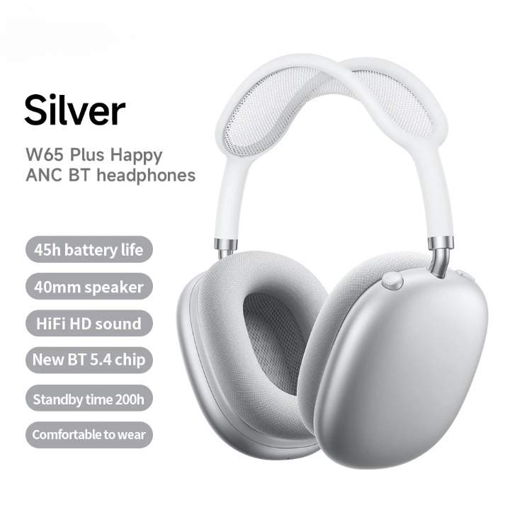 Bluetooth Over-Ear Headphones with ANC | Wireless, 45 Hours Battery
