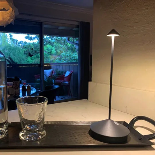 Sleek Wireless LED Lamp with Rechargeable Battery for Home