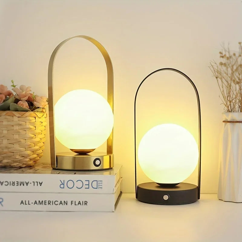 Portable LED Patio Light – Rechargeable and Elegant Design