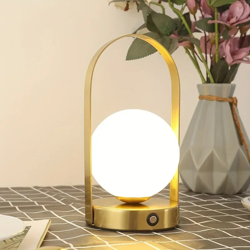 Portable LED Patio Light – Rechargeable and Elegant Design