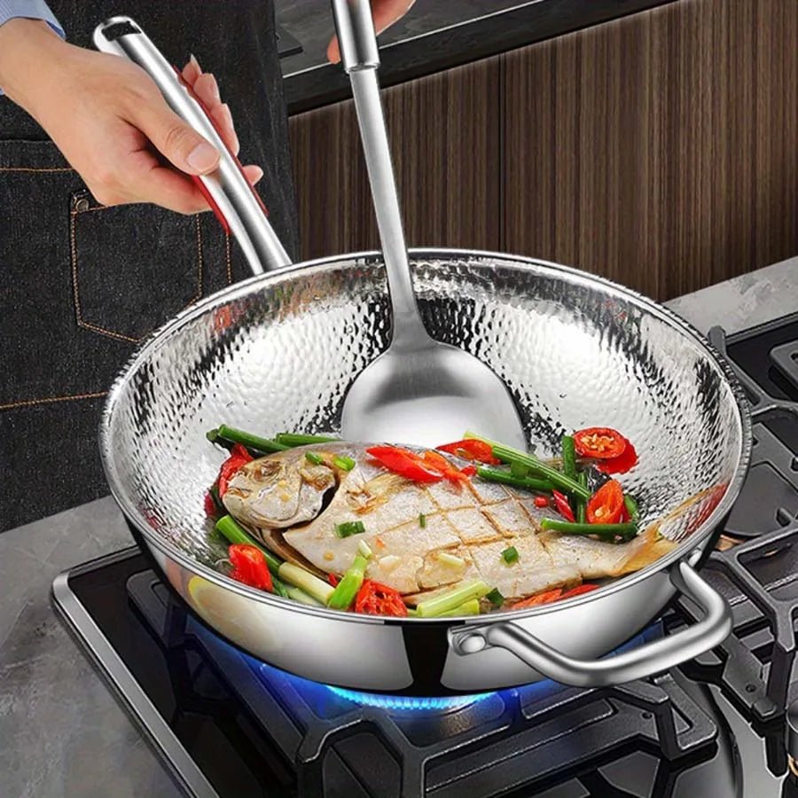 30 cm Round Bottom Wok | Induction Compatible | Non-Coated & Non-Stick