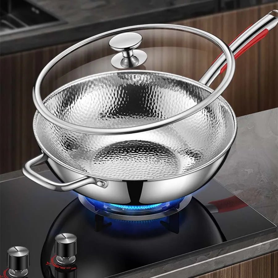 30 cm Round Bottom Wok | Induction Compatible | Non-Coated & Non-Stick