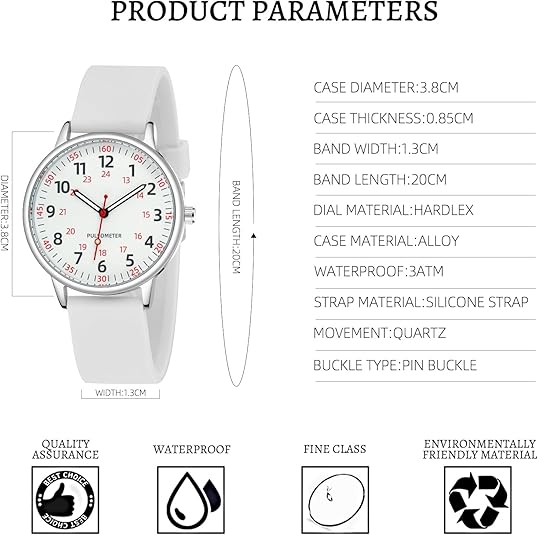 Stylish Clip-On Watch for Women – Waterproof and Fashionable