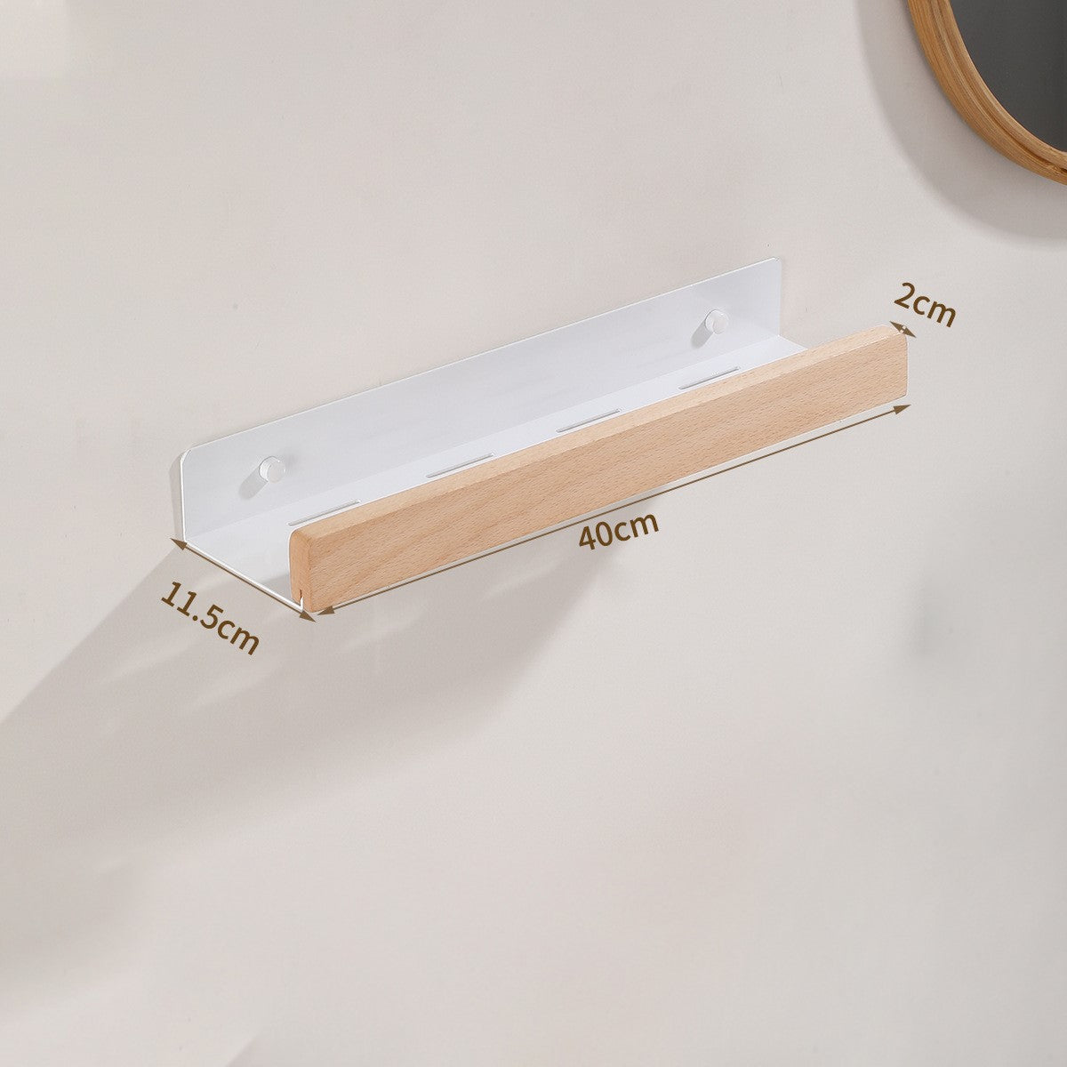 Seamless Adhesive Shower Shelf for a Stylish Bathroom