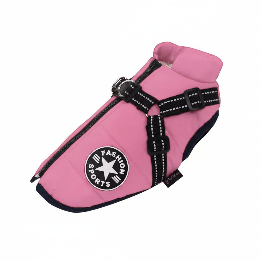 CanineGuard - Insulated Waterproof Dog Jacket with Harness Feature