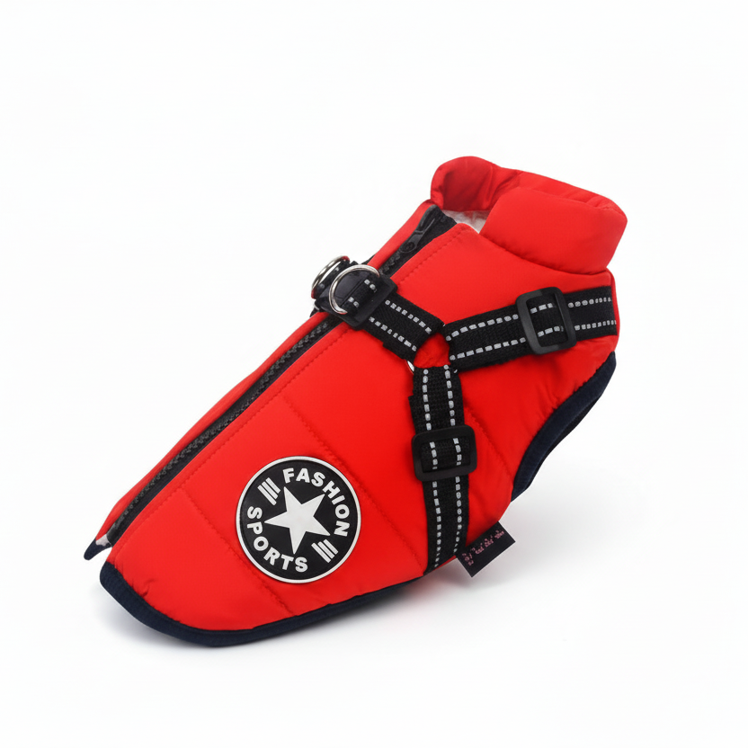 CanineGuard - Insulated Waterproof Dog Jacket with Harness Feature