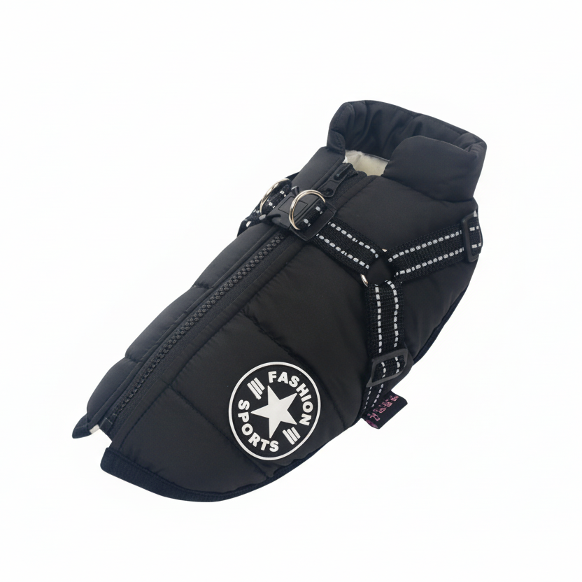 CanineGuard - Insulated Waterproof Dog Jacket with Harness Feature