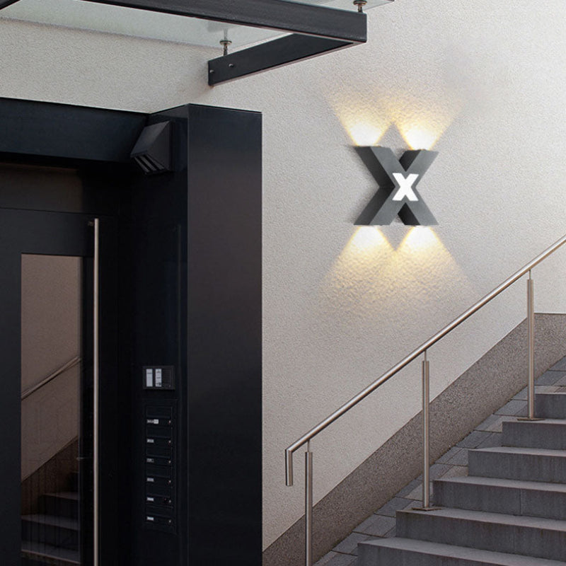 Stylish Outdoor Wall Sconce with Integrated LED Lighting