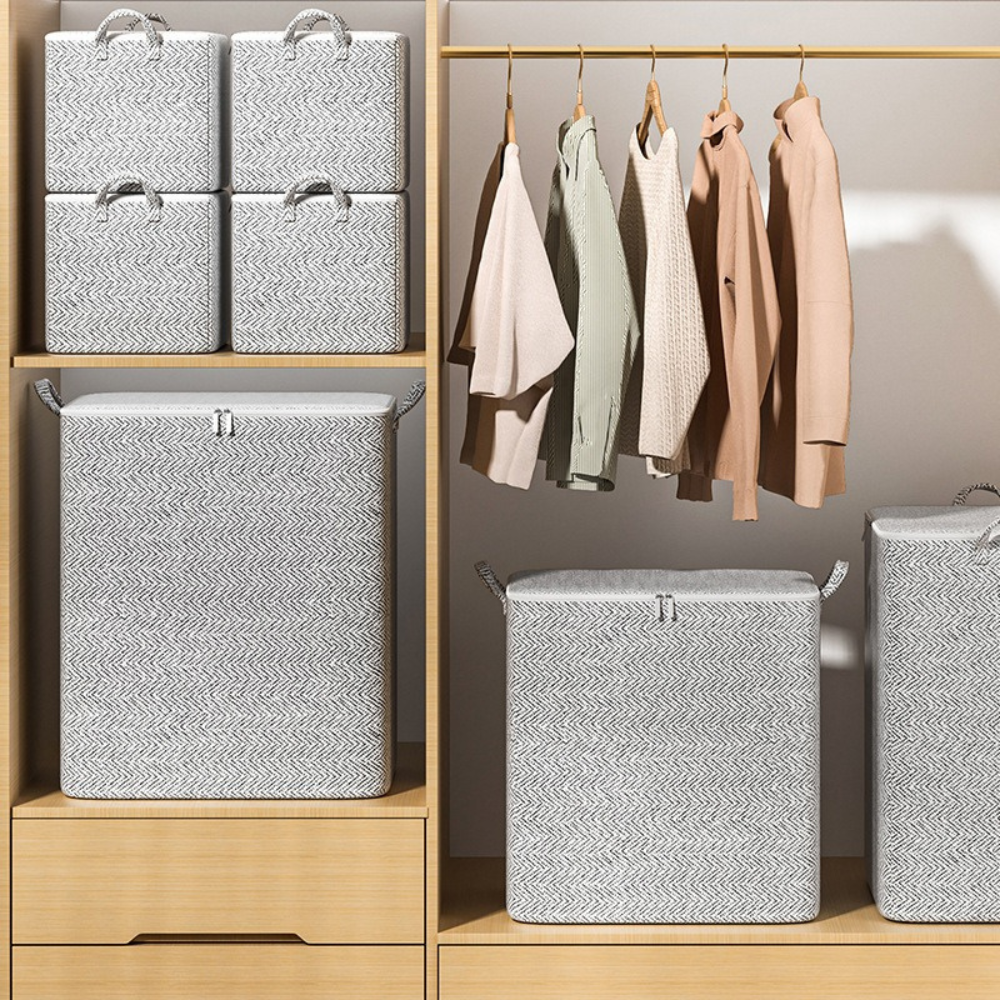 Ultimate Space-Saving Clothes Organizer with Strong Handles