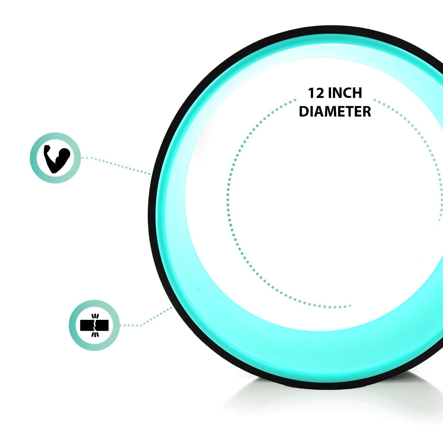 Flexible Support Wheel for Enhanced Yoga & Stretching