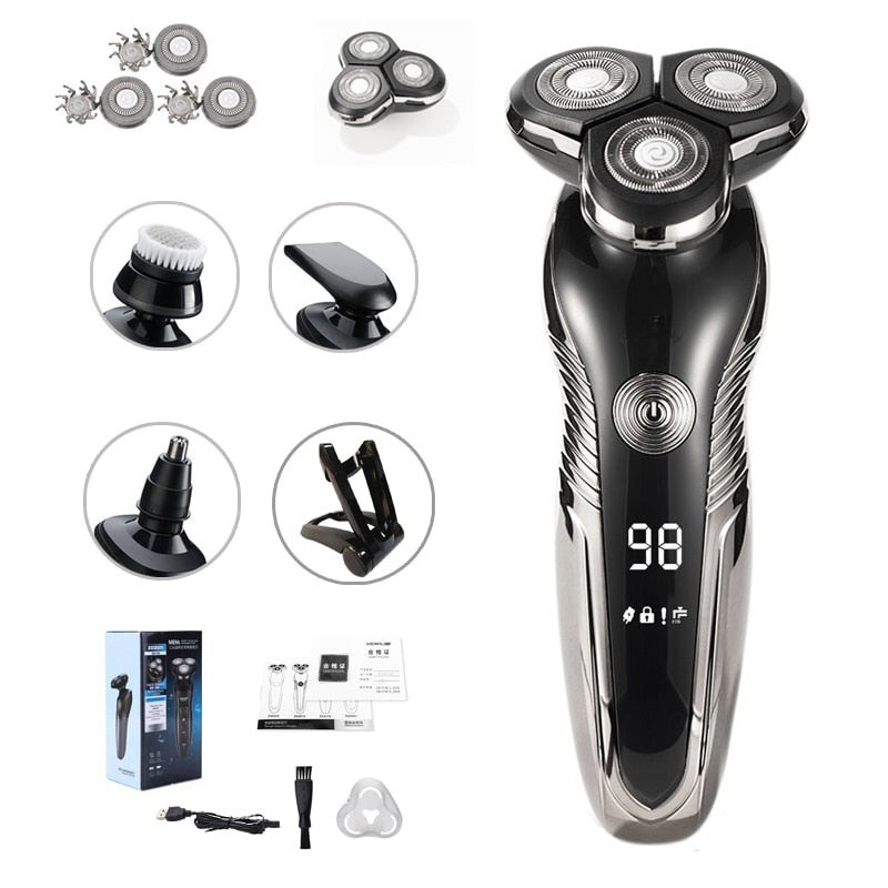 AquaGlide Electric Shaver - Effortless Wet & Dry Grooming
