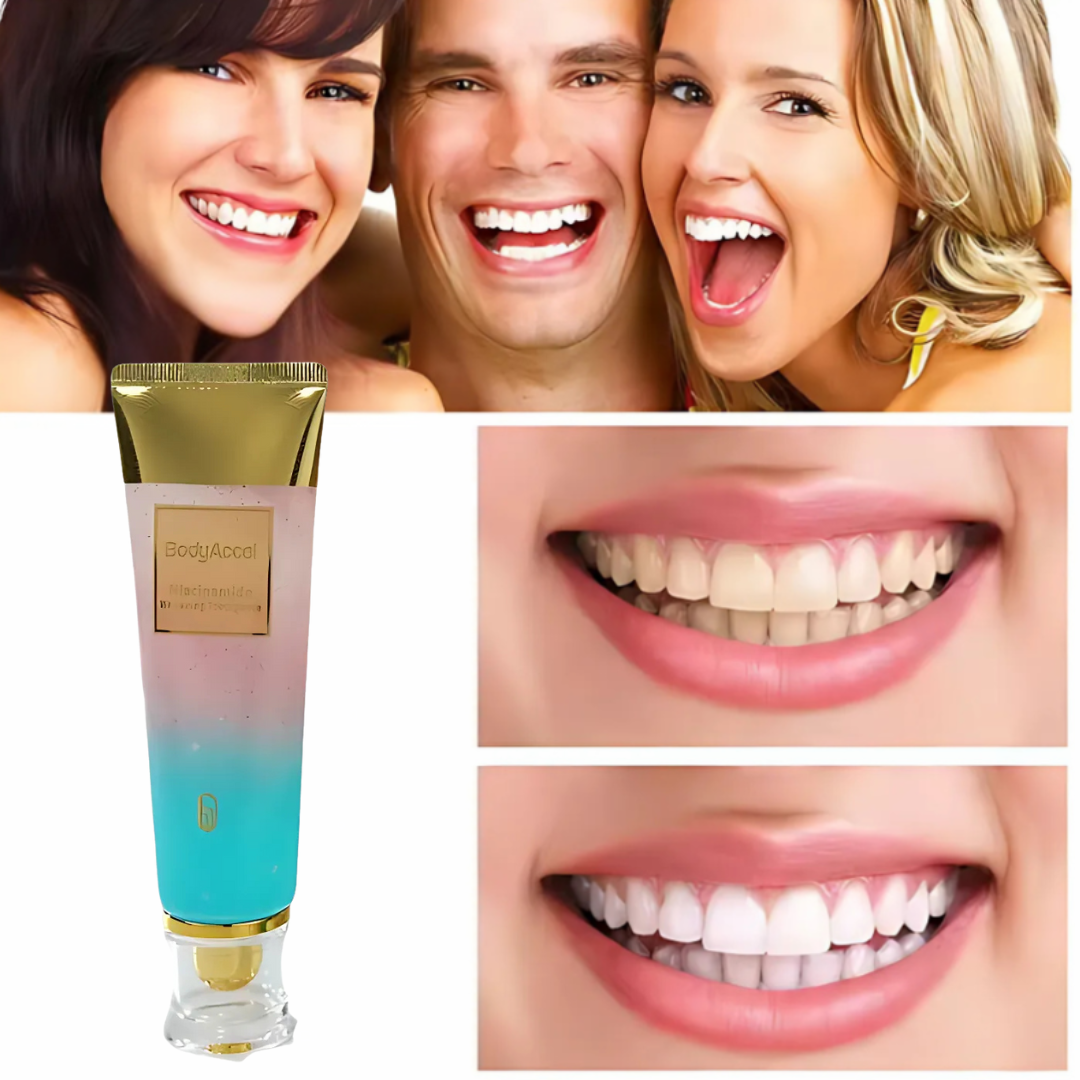 Teeth Whitening Toothpaste with Niacinamide Formula for Gentle Stain Removal